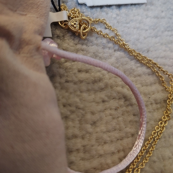 NWT 14K Gold 2 carat Amethyst & White Topaz Pendant Necklace - Picture 8 of 8